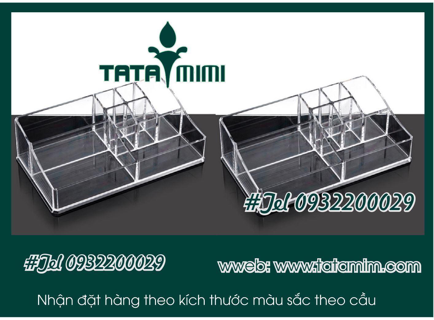 Kệ mỹ phẩm mica Kệ mỹ phẩm mica