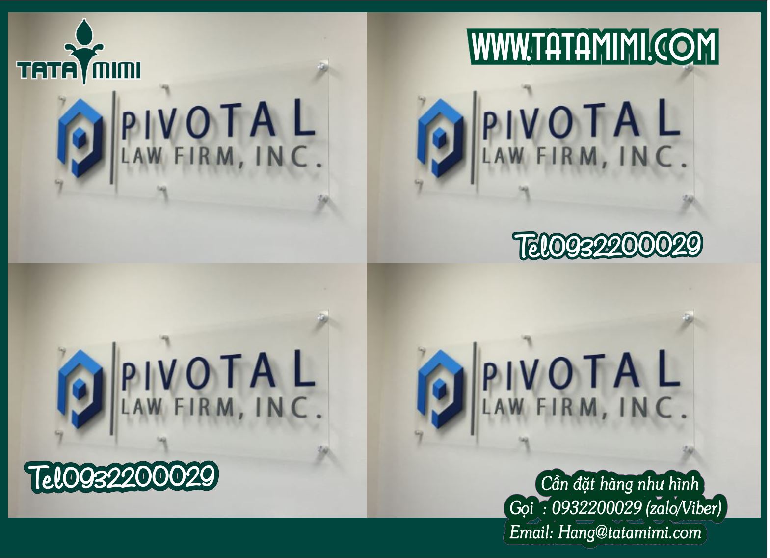 Làm biển công ty từ mica