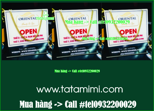 Biển treo cửa thông báo thời gian hoạt động