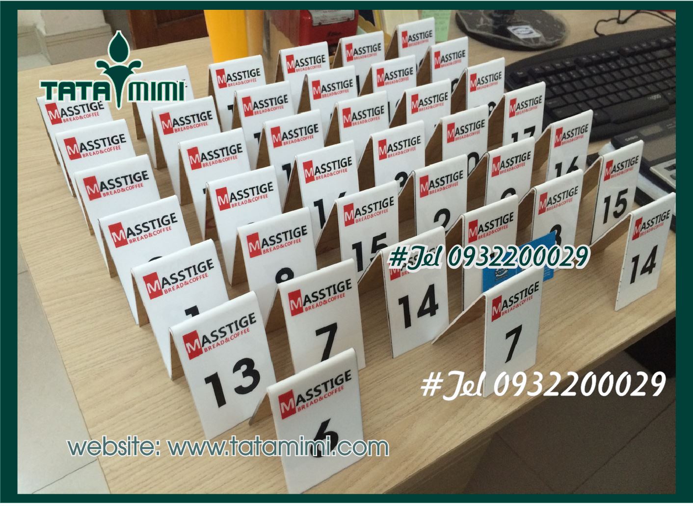 Kích thước số bàn mica