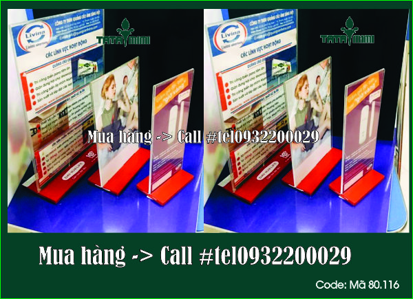 Bảng menu dung cho các quán bằng mica