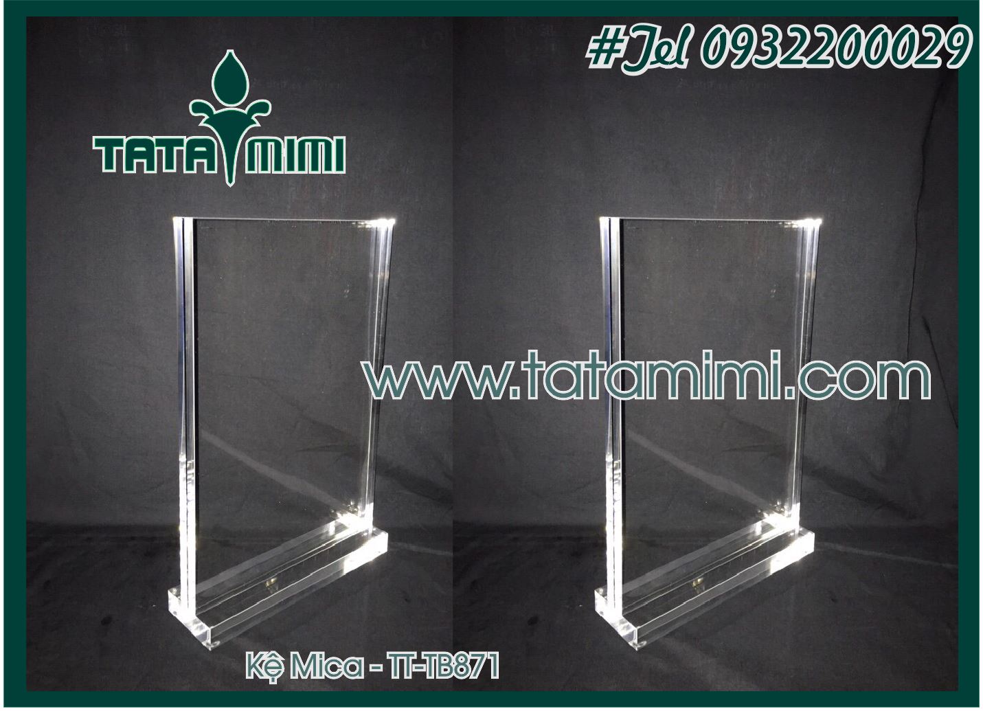 Bảng menu dung cho các quán bằng mica