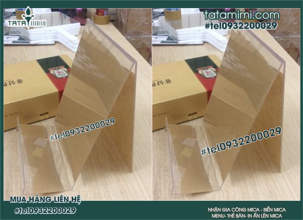 Gia công mica mẫu sản phẩm