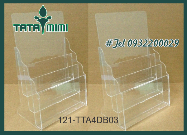 Kệ mica trong để bàn 3 tầng