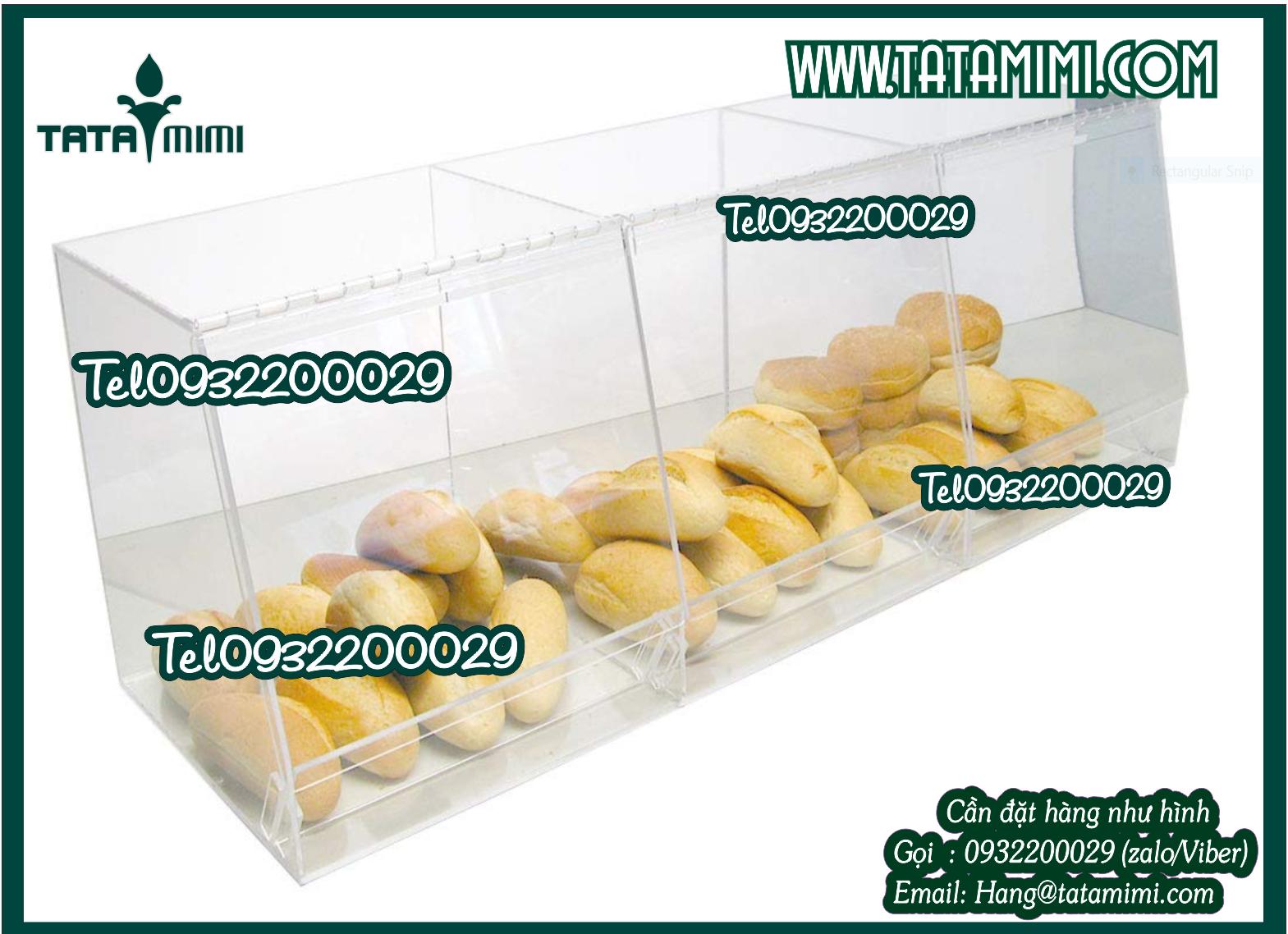 Tủ để bánh từ mica trong suốt