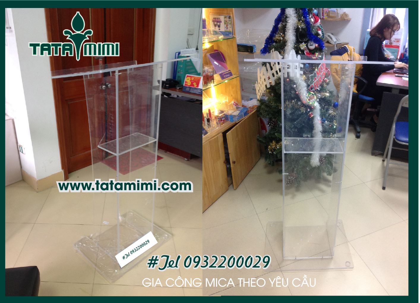 Những kiểu bục phát biểu mica có sẵn