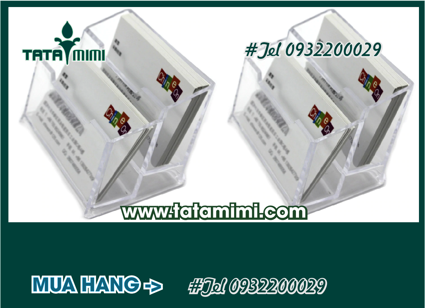 Mẫu hộp đựng name card để bàn tư vấn