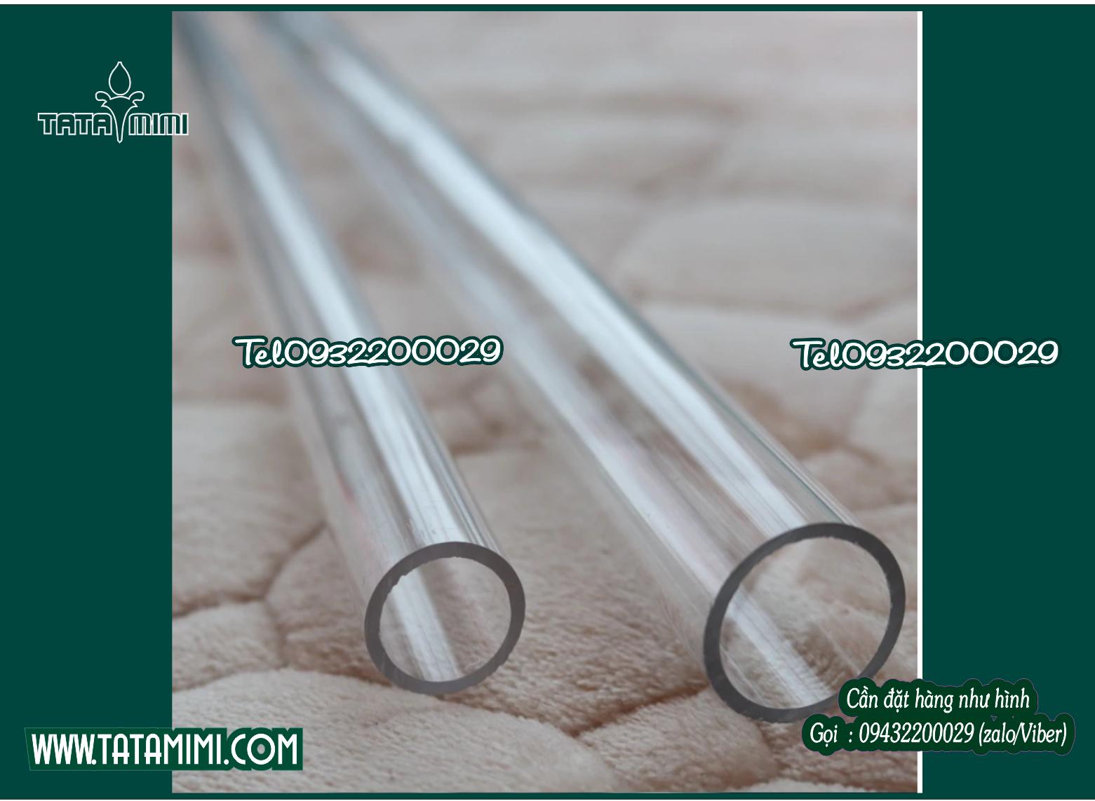 Ống mica trong suốt-trắng sữa