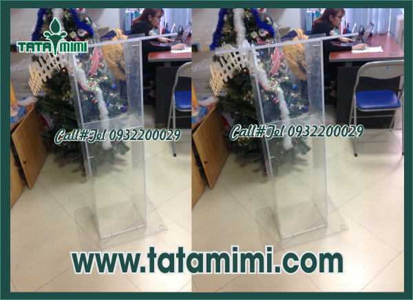 Bục phát biểu được làm từ mica 8mm sang trọng