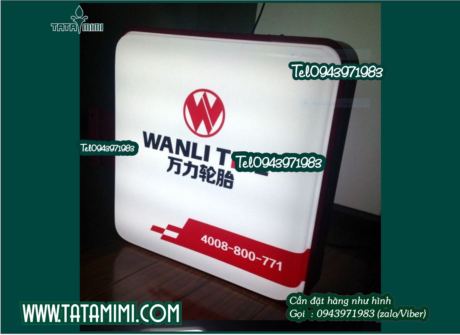 Biển quảng cáo khung nhôm có led treo ngoài trời