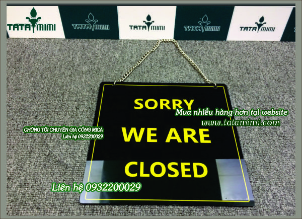 Biển treo cửa có sẵn và đặt hàng