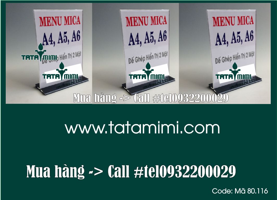 Kệ Menu trà sữa thiết kế số lượng lớn