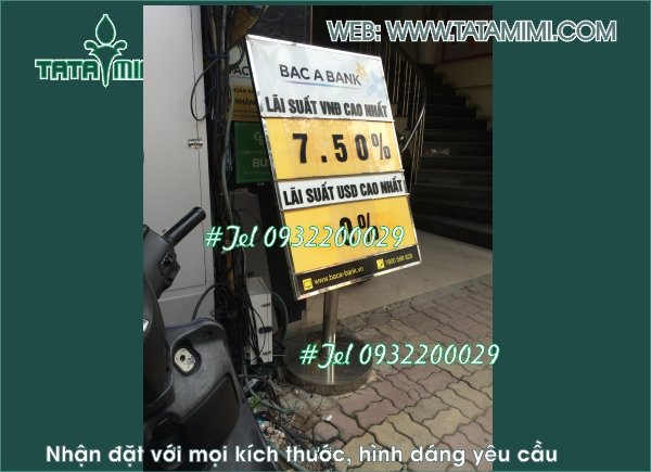 Bảng lãi suất làm từ chất liệu nào