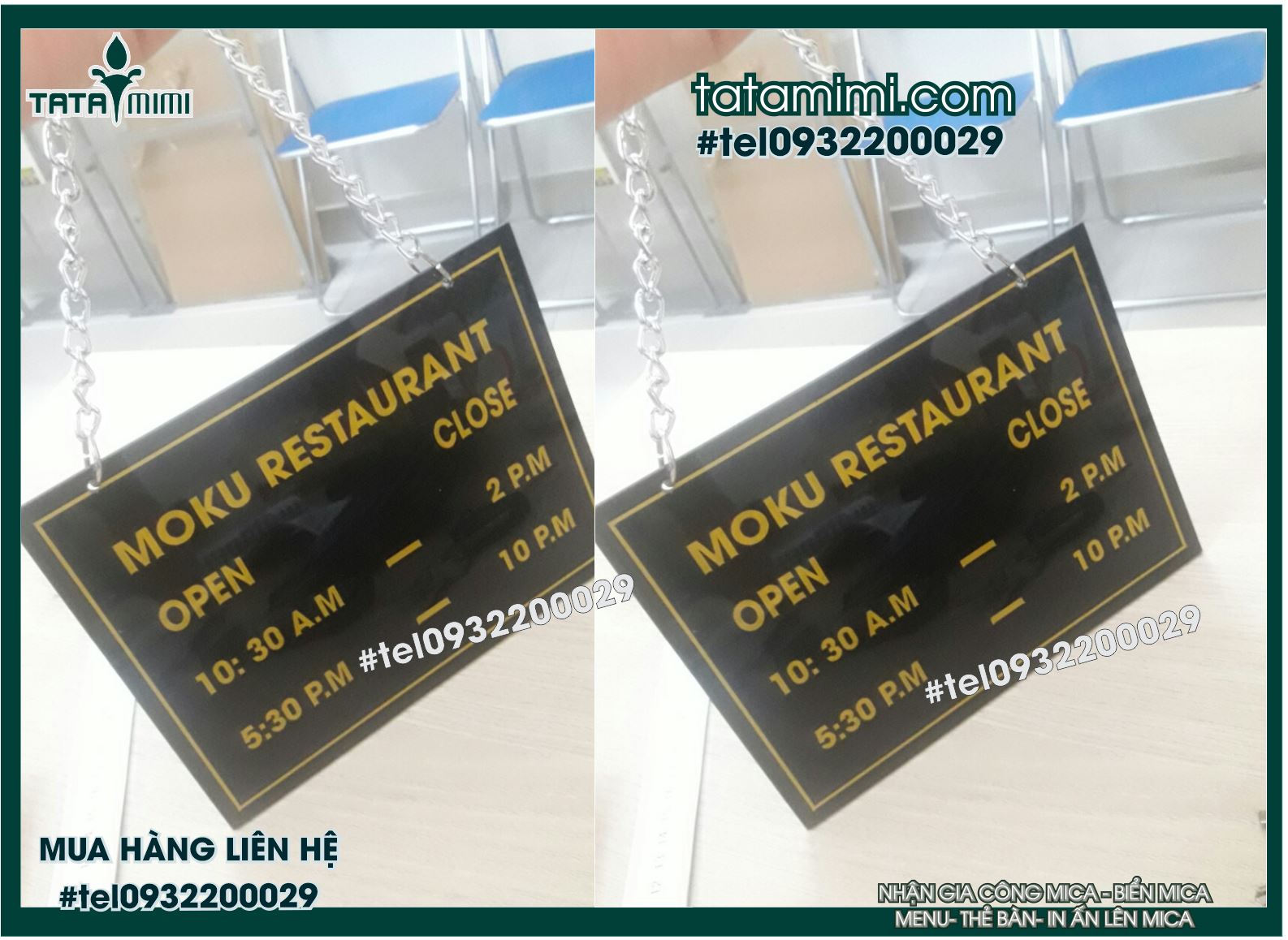 Các mẫu biển open close treo cửa