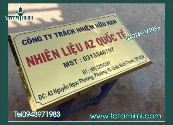 Biển công ty inox làm phẳng hay uốn hộp