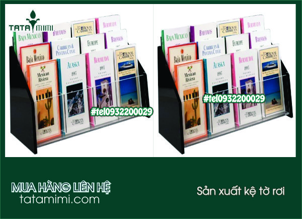 Kệ tờ rơi để bàn nên làm xoay hay không xoay
