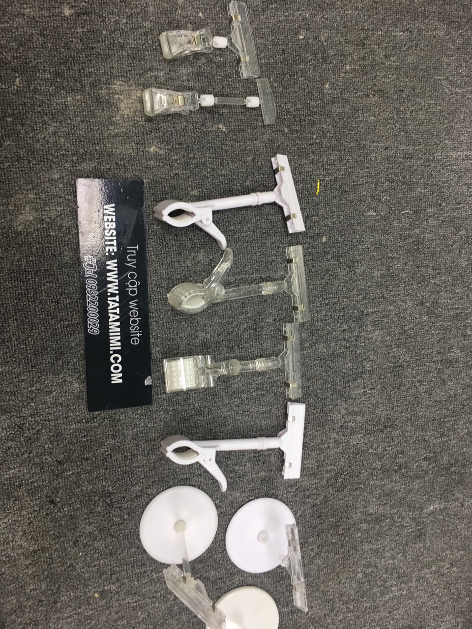 Kẹp pop mica- sắt - inox có sẵn tại kho