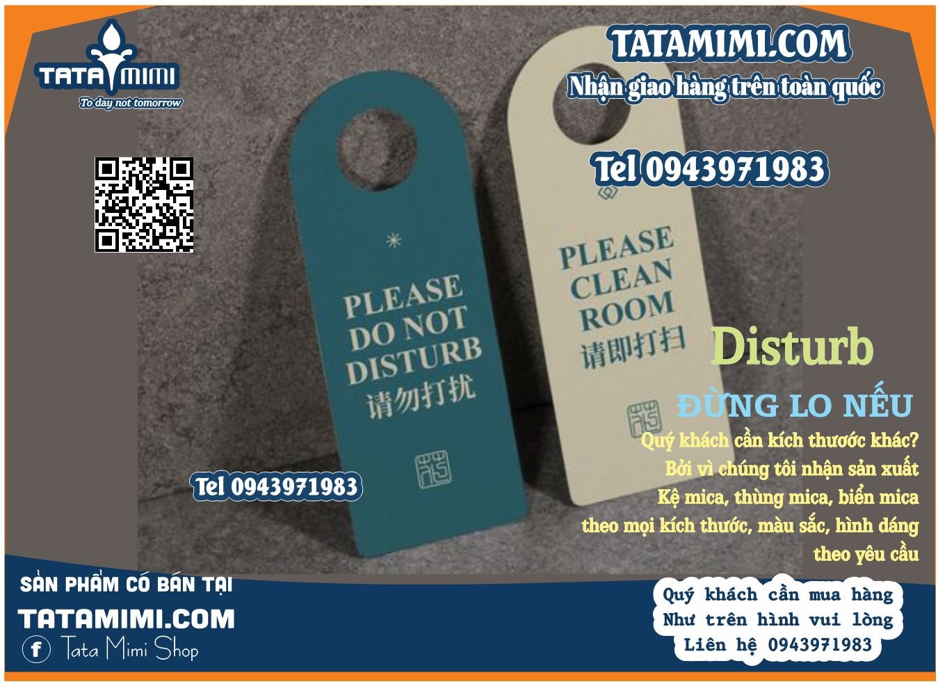 Biển móc treo không làm phiền