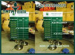 Bảng tiết kiệm ngân hàng từ inox