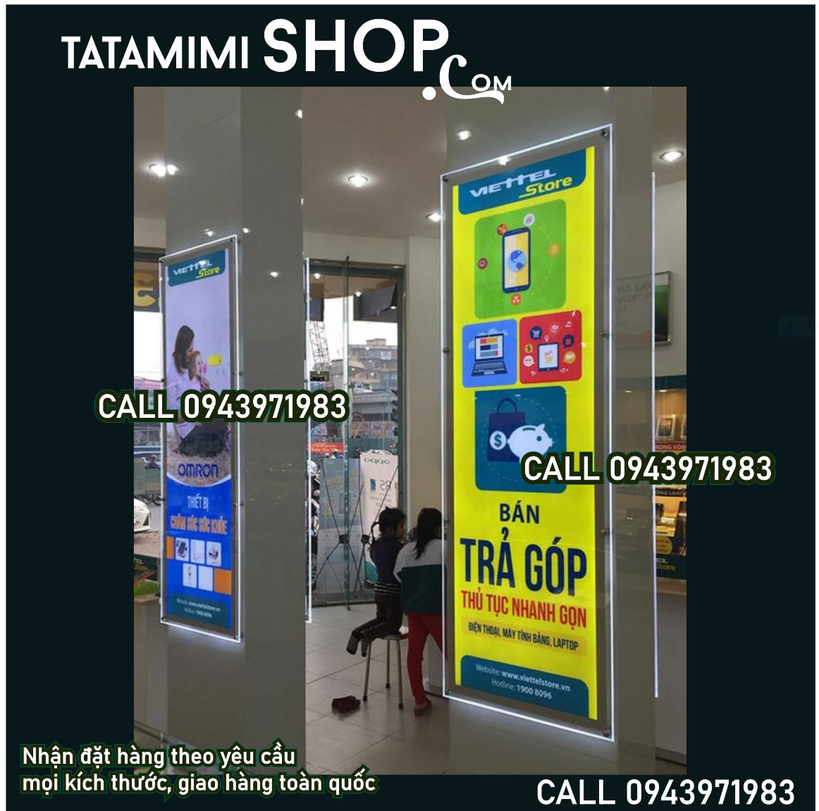 Bảng led có khung nhôm hoặc không có khung nhôm