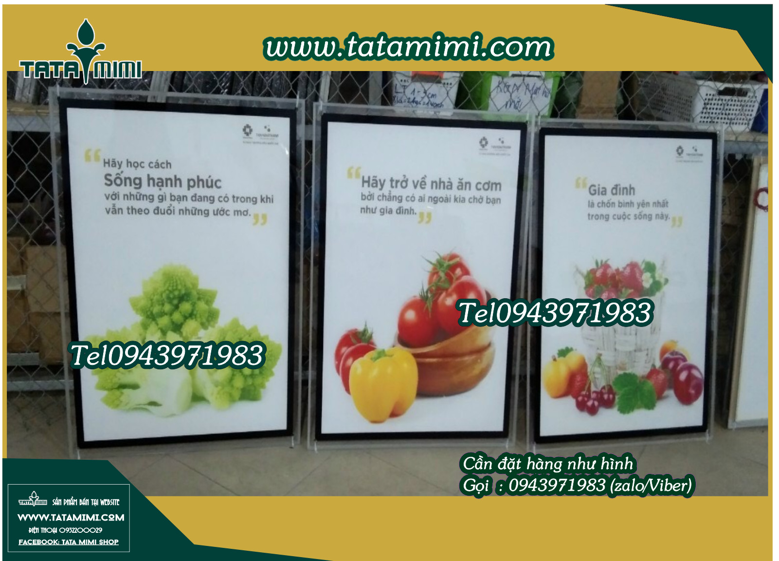 Khung poster trừ viền bao nhiêu