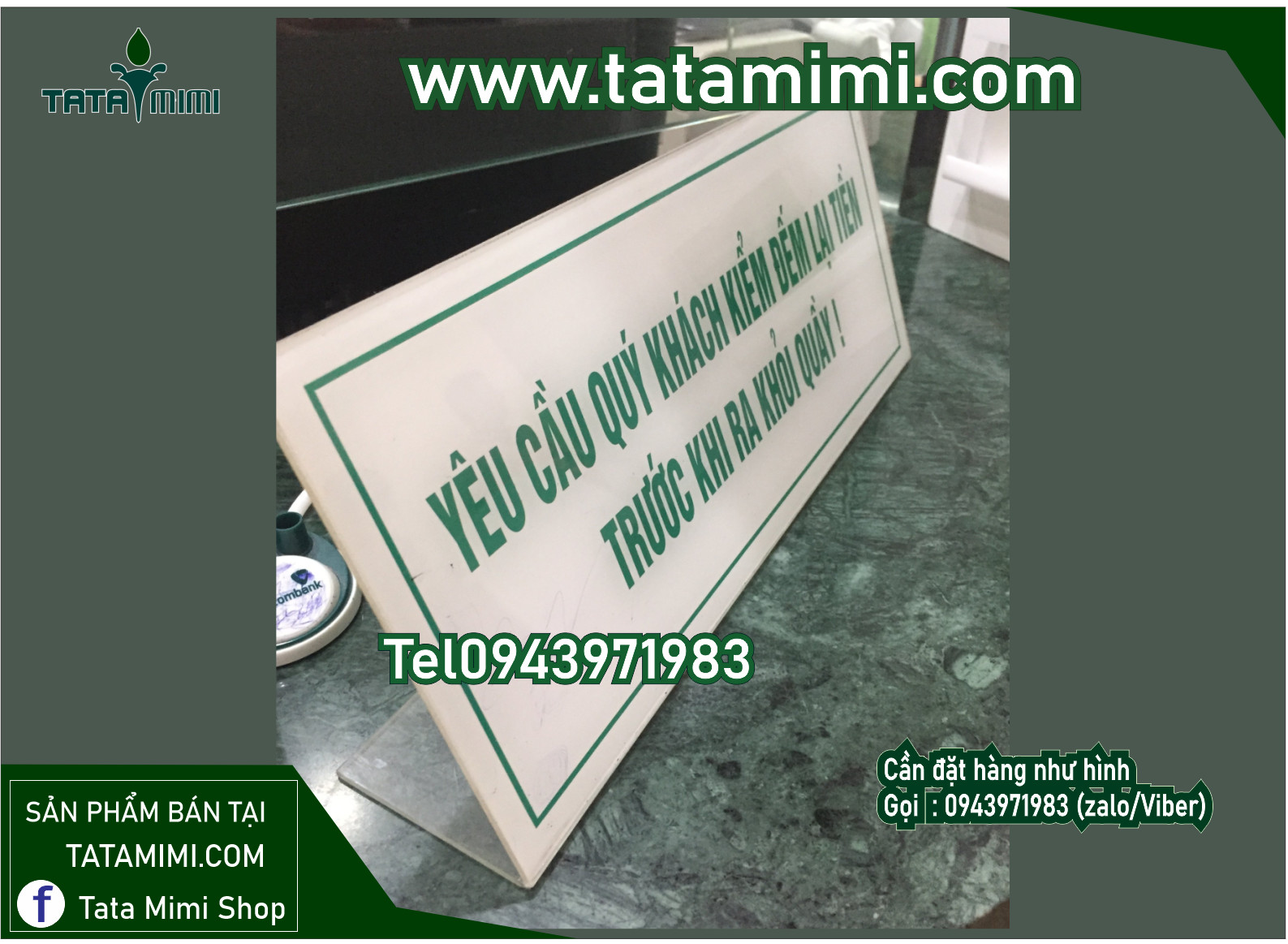 Chữ L uốn in decal để quầy