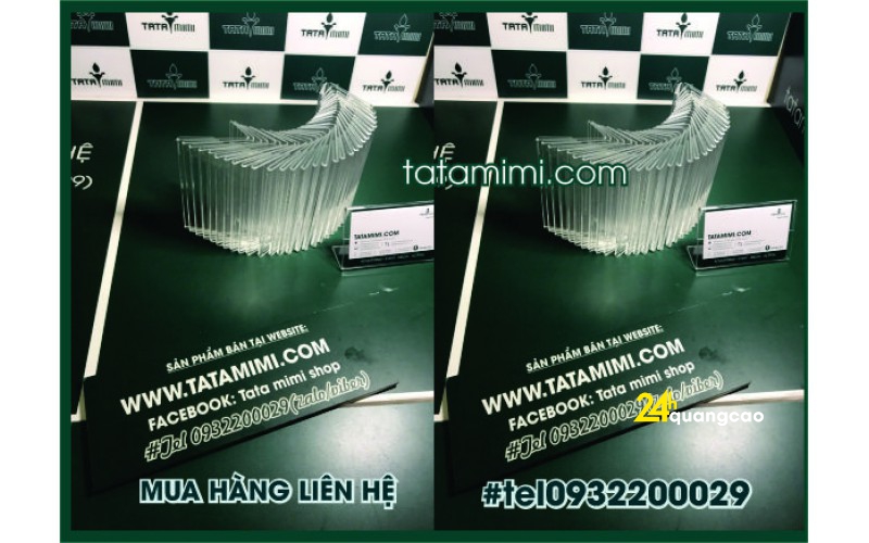 Bảng tên sản phẩm mica – biển tên giá siêu thị