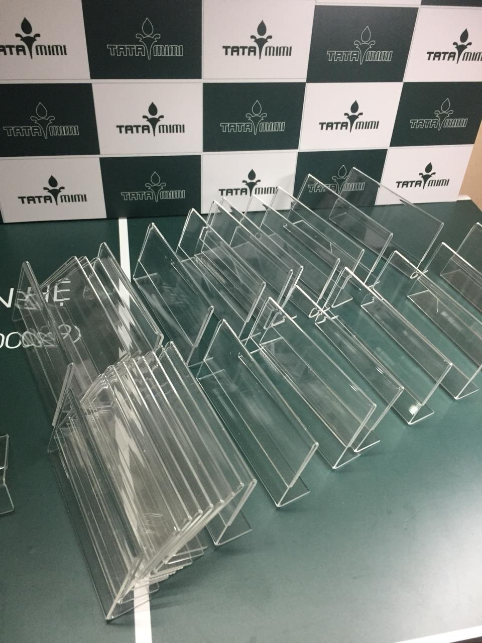 Kệ uốn chữ L mica 2mm theo kích thước