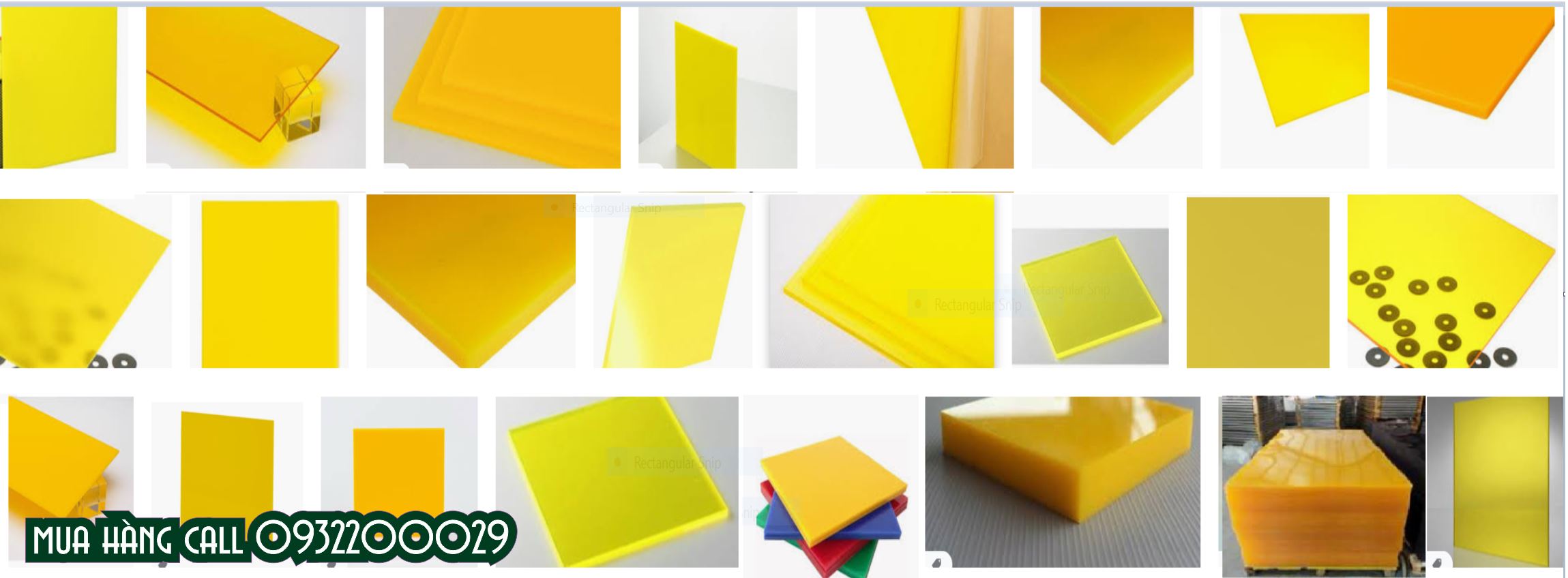 Màu mica cơ bản có sẵn