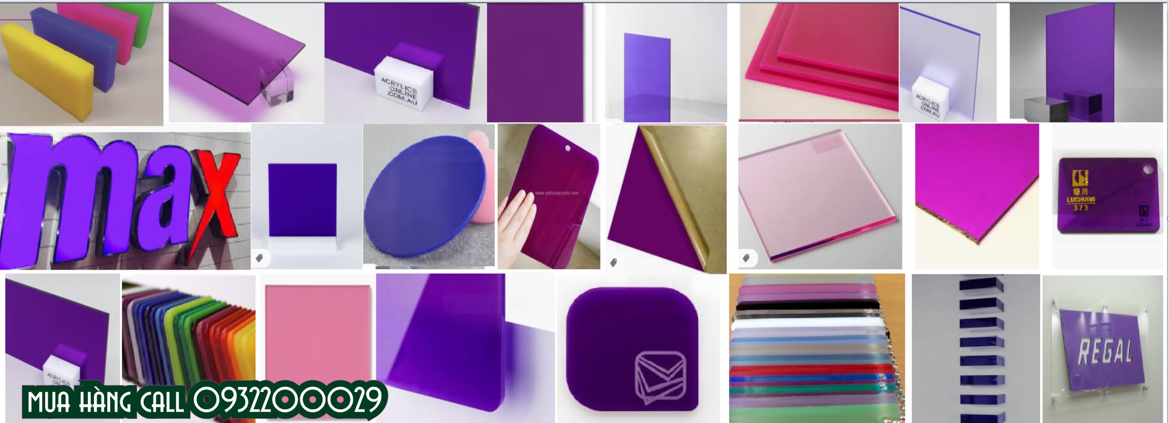 Mica được cắt thành tấm thành các hình dạng khác nhau