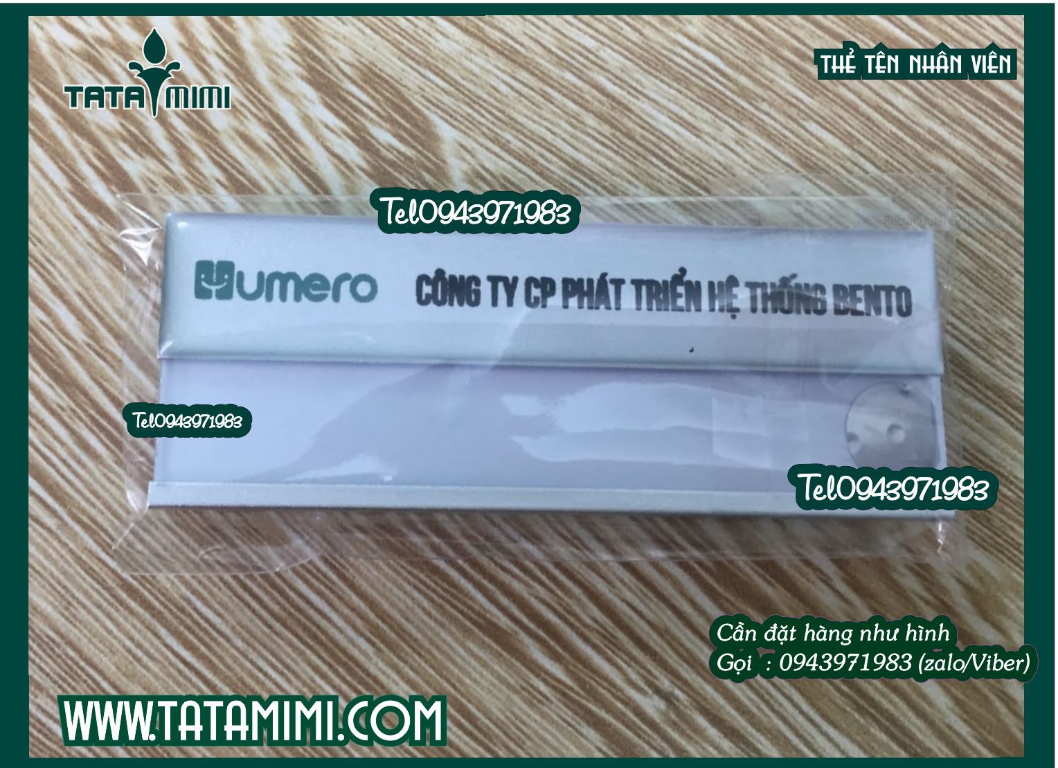 Bảng tên nhân viên mica