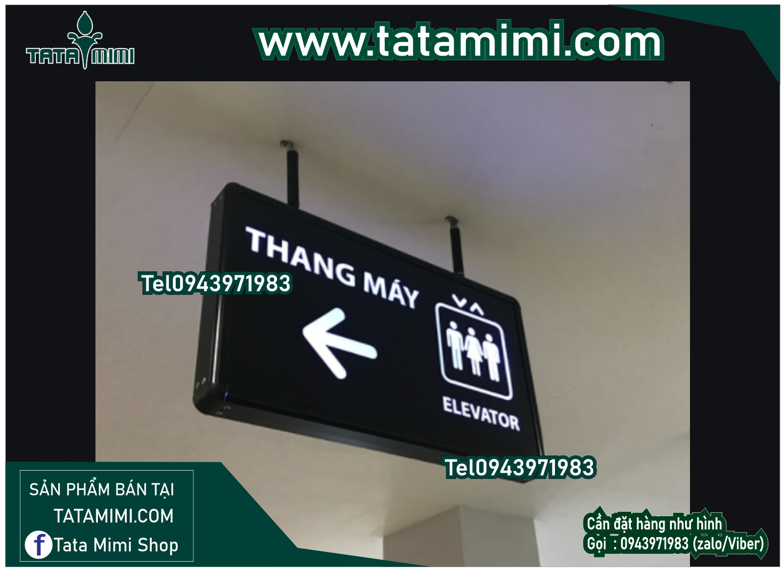 Hộp đèn chỉ dẫn có led siêu sáng