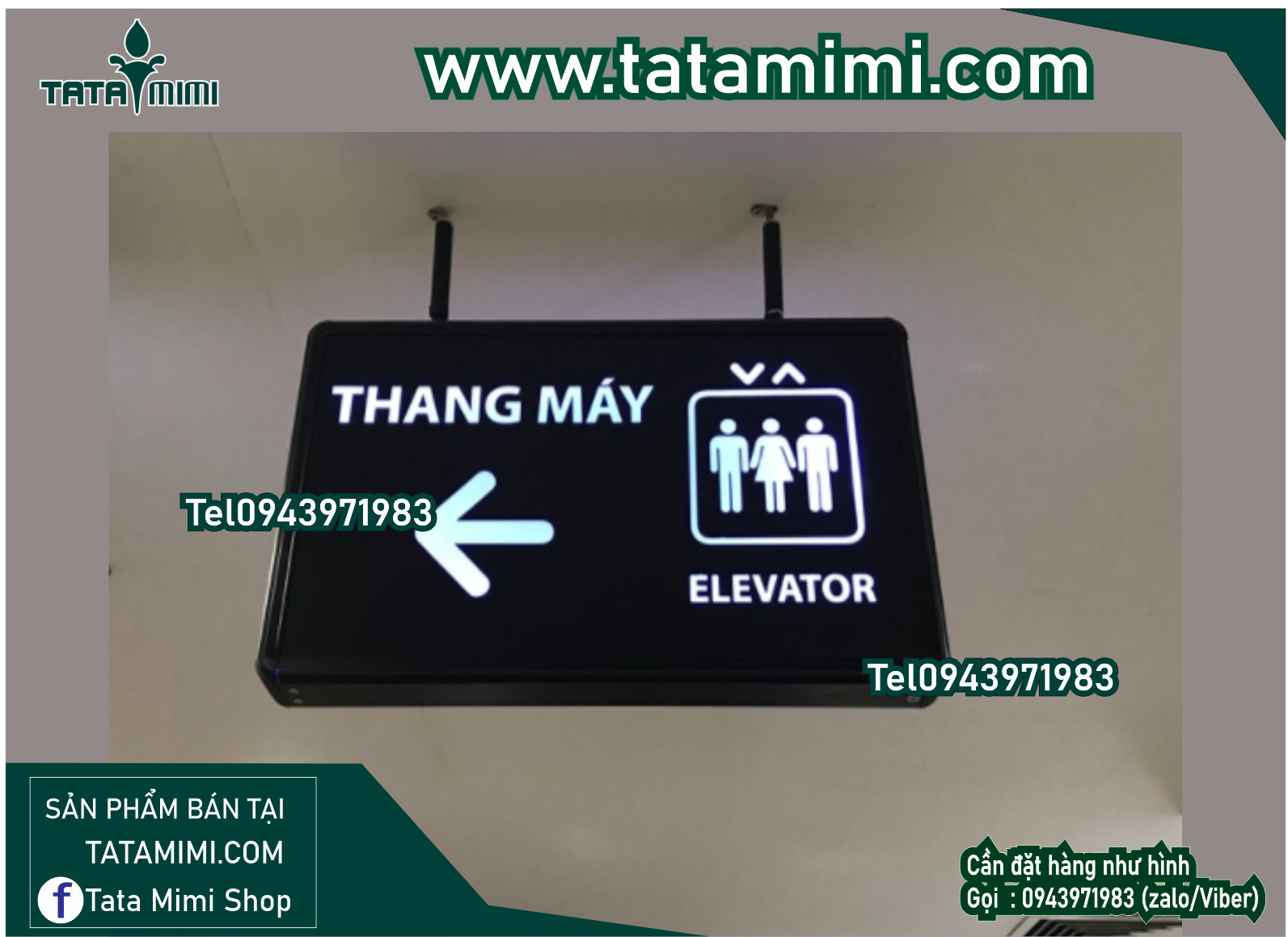 Hộp đèn chỉ dẫn có led siêu sáng