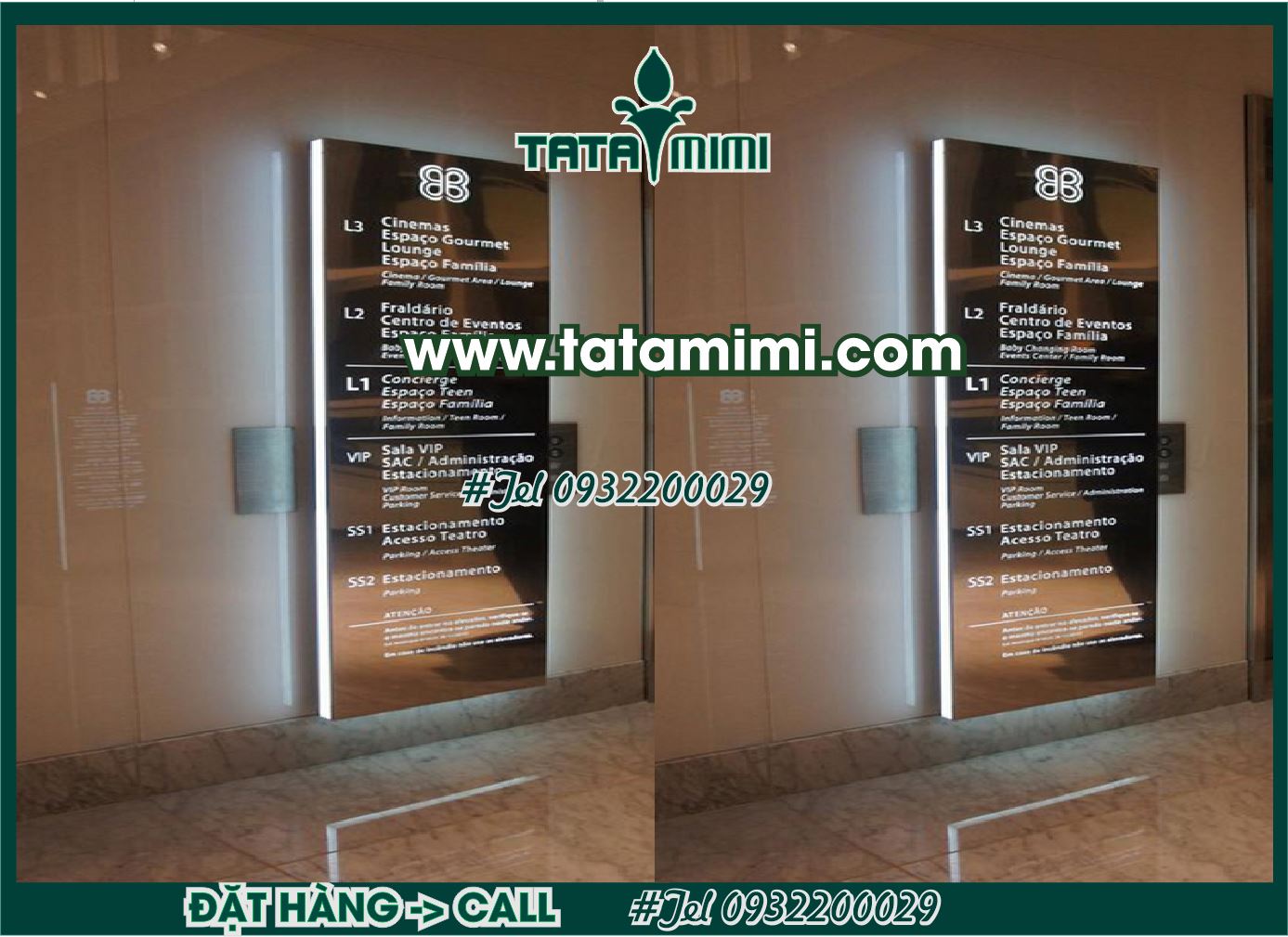 Biển chỉ dẫn làm chất liệu inox