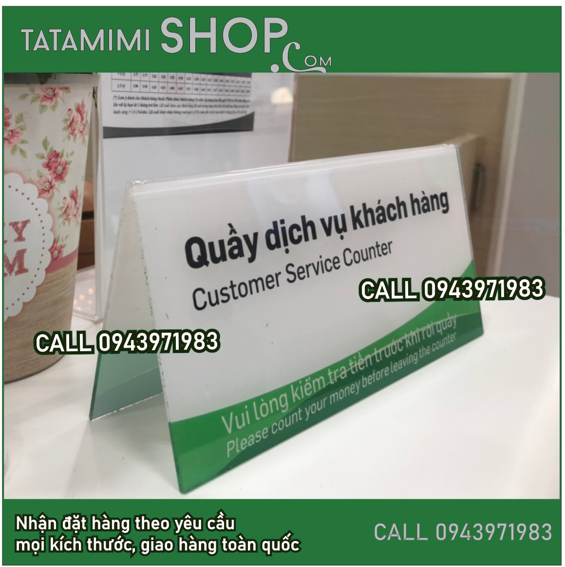 Cắt mica và bồi decal theo file thiết kế