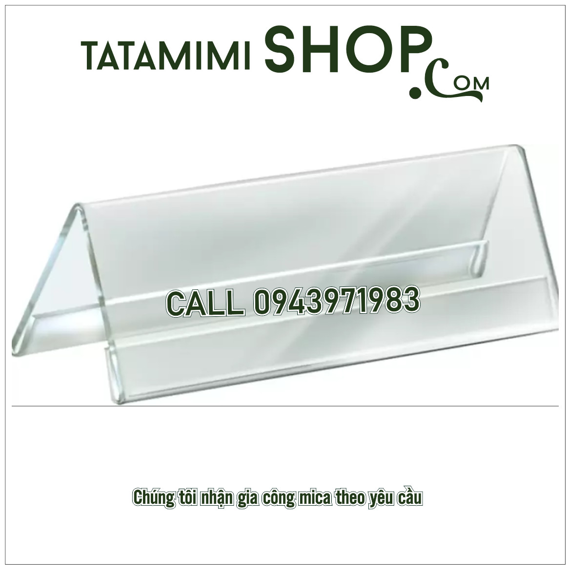 Bảng tên sản phẩm -kệ tên -giá tiền làm theo kích thước