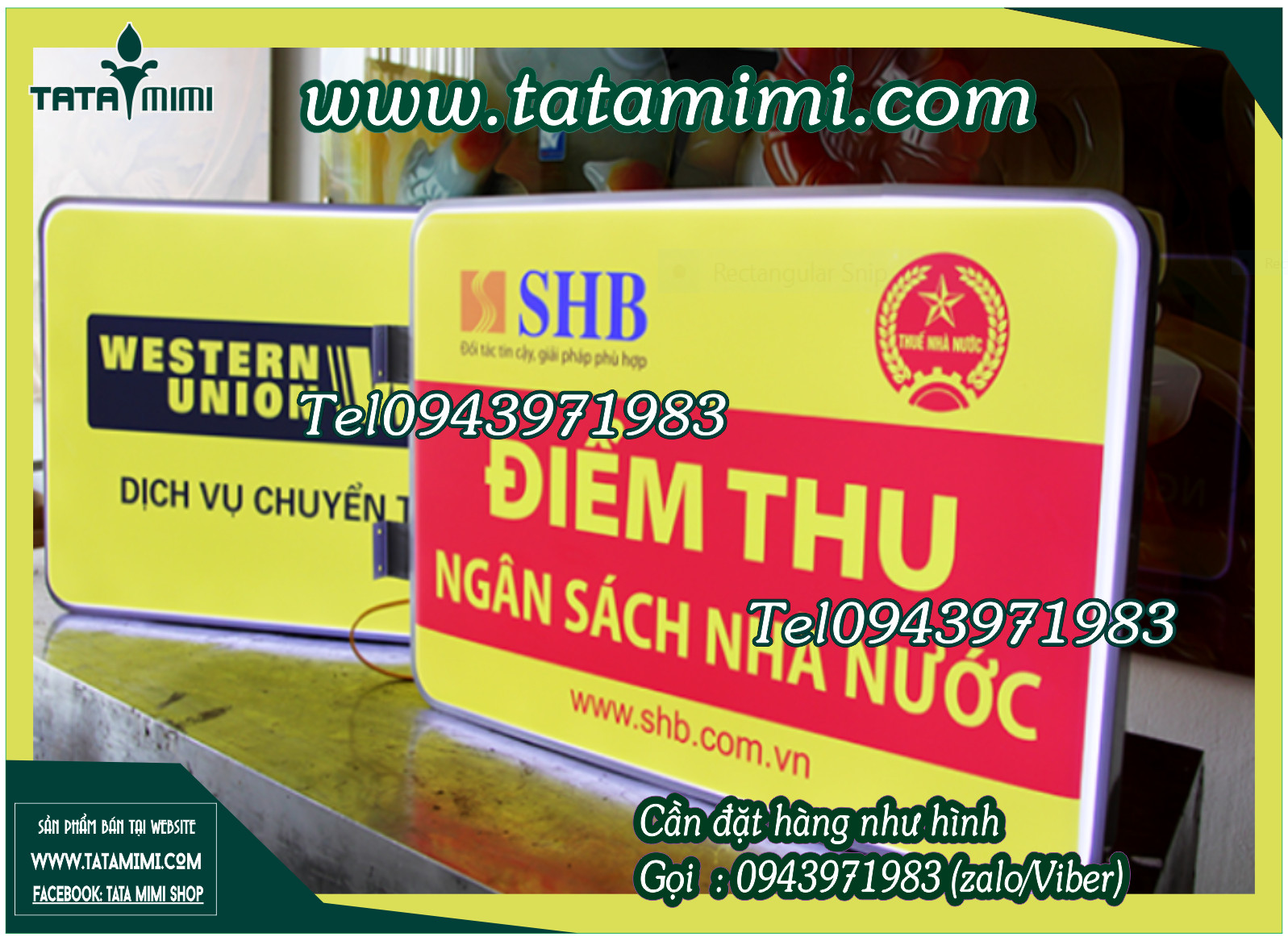 Biển quảng cáo khung nhôm có led treo ngoài trời