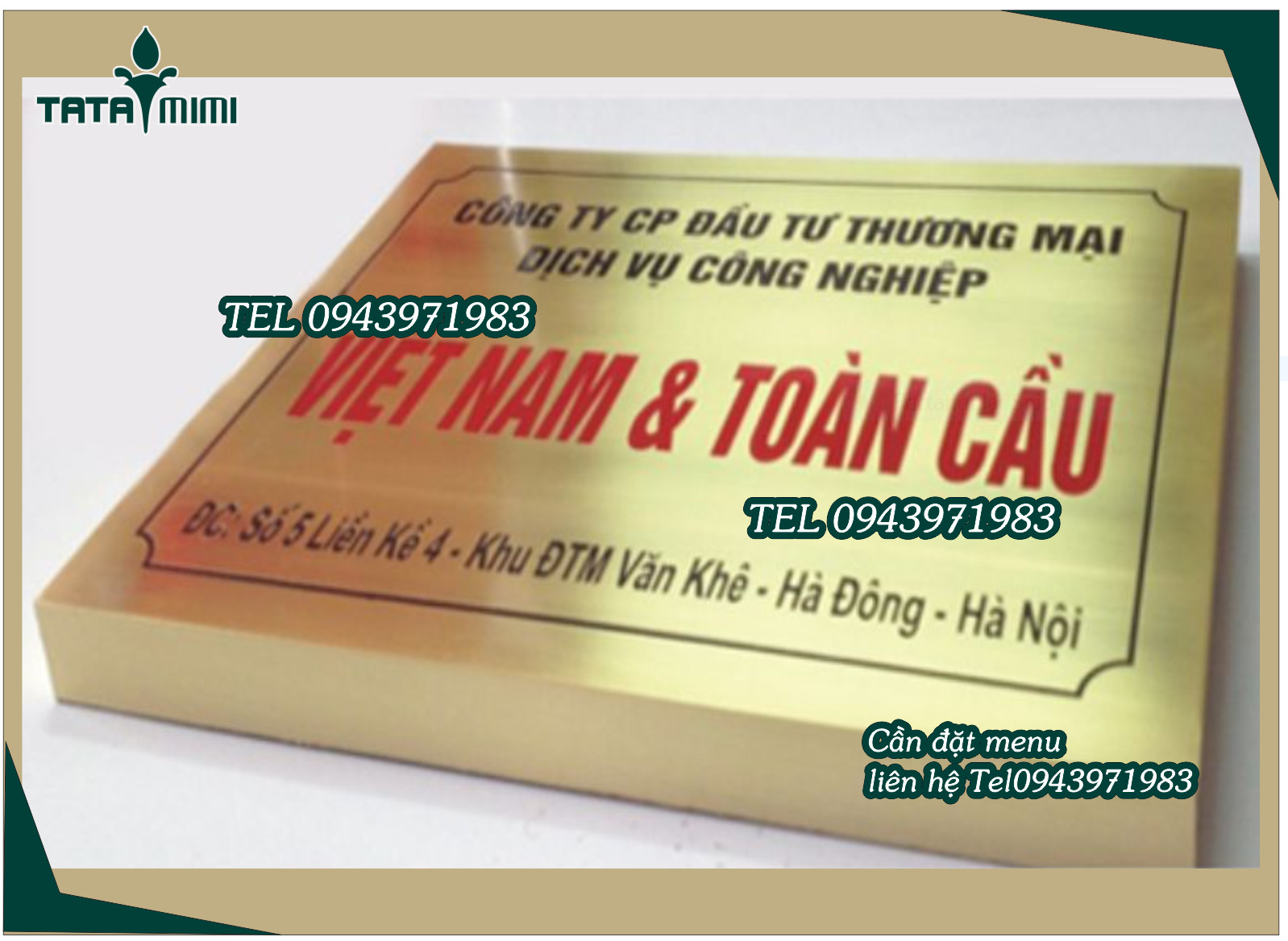 Biển công ty inox làm phẳng hay uốn hộp