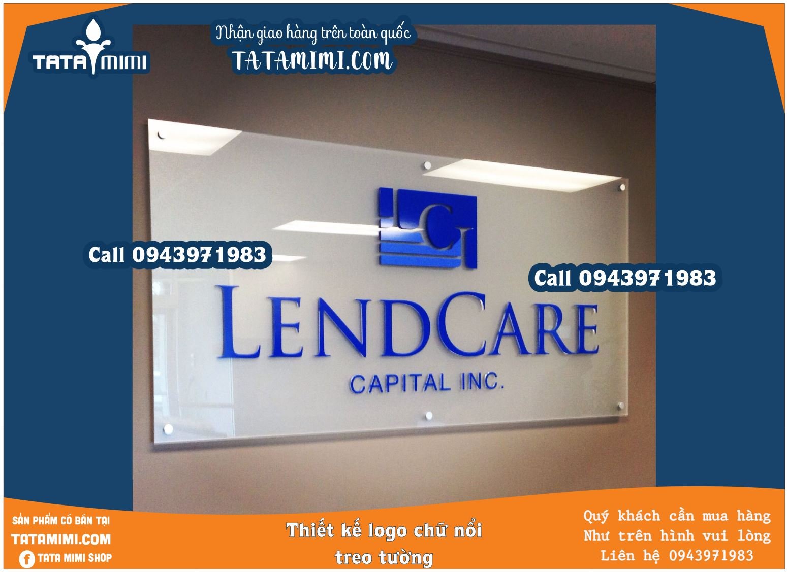 Biển công ty từ chất liệu mica in UV sắc nét