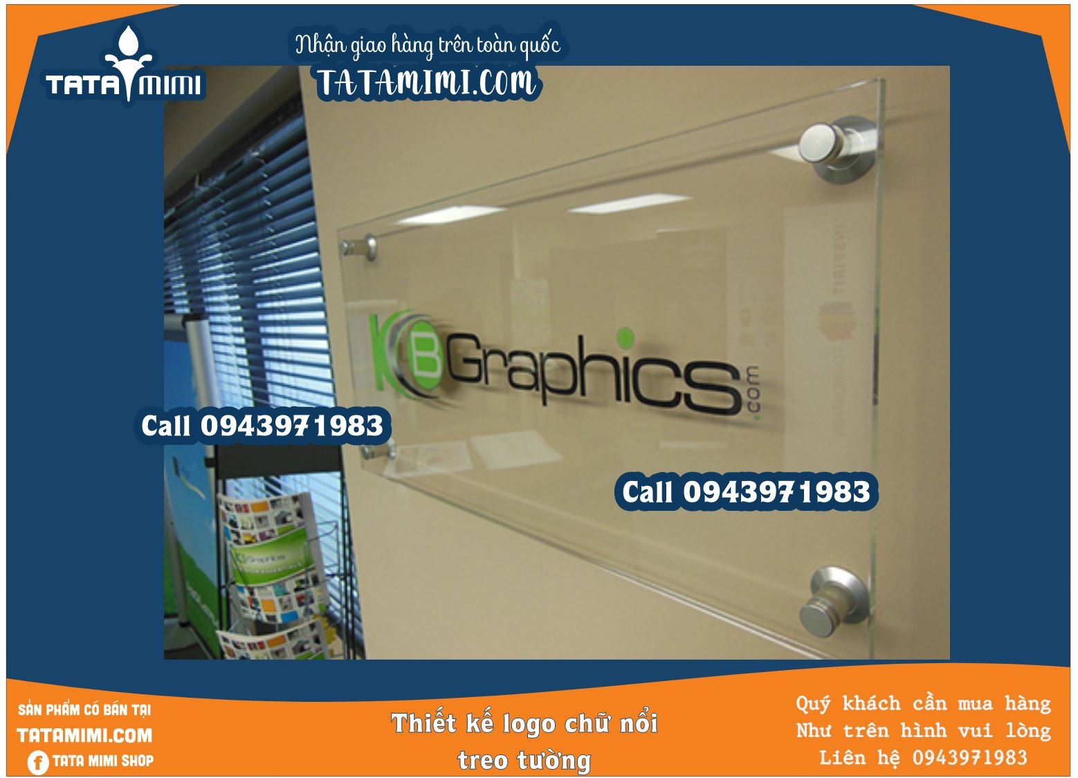 Biển công ty từ chất liệu mica in UV sắc nét