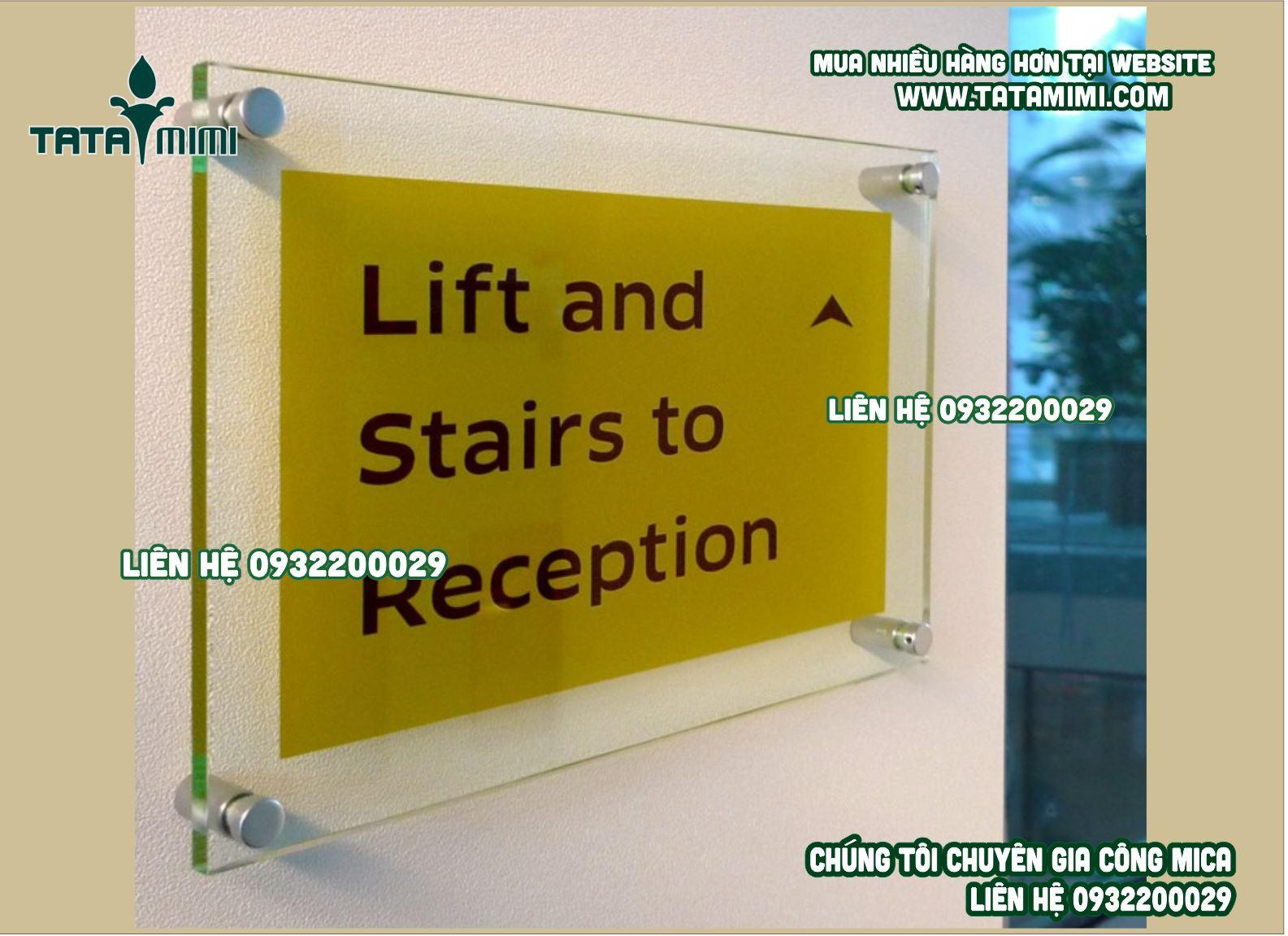 biển công ty bằng đồng-mica và inox