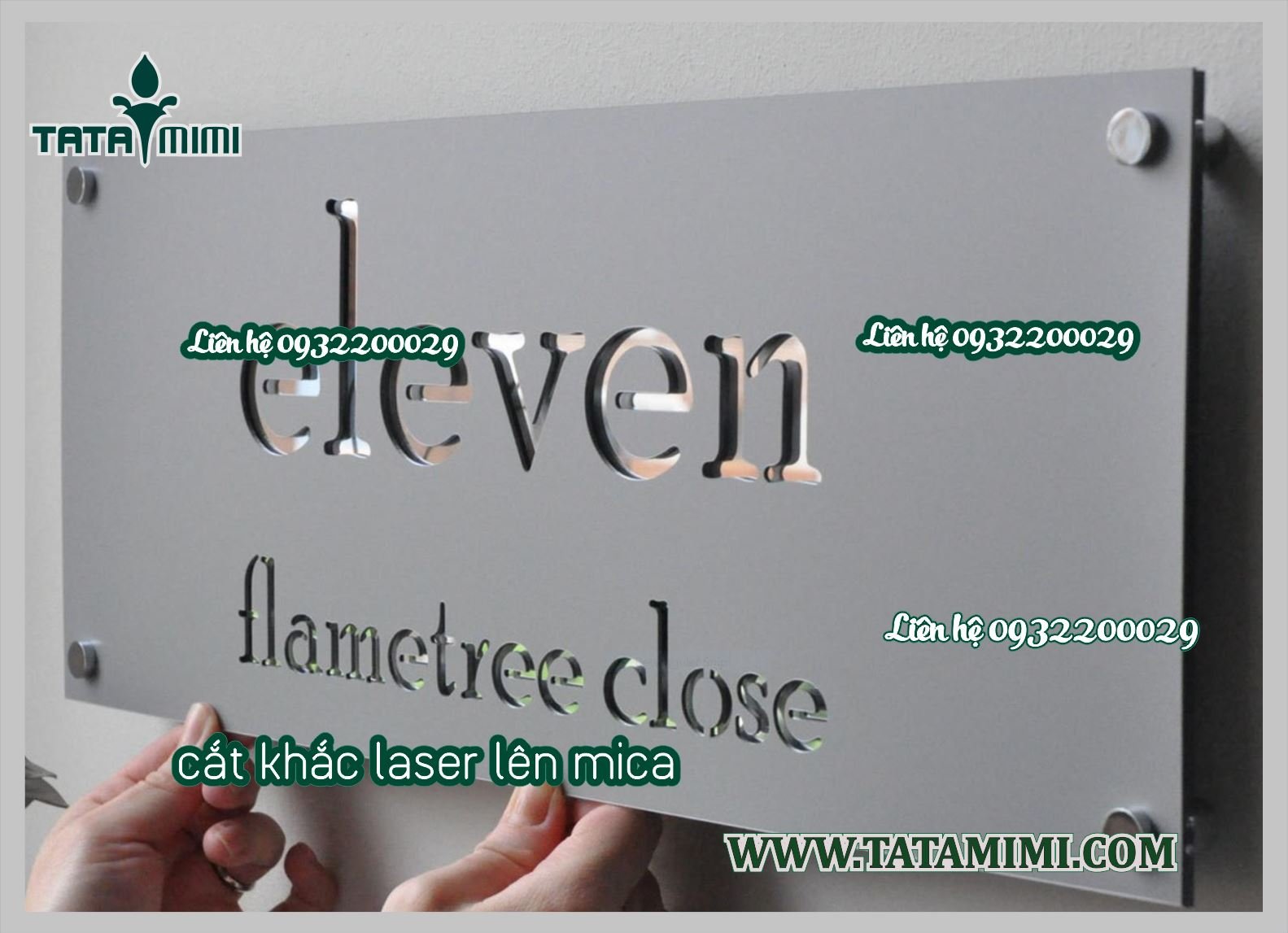 Làm biển công ty với logo được thiết kế