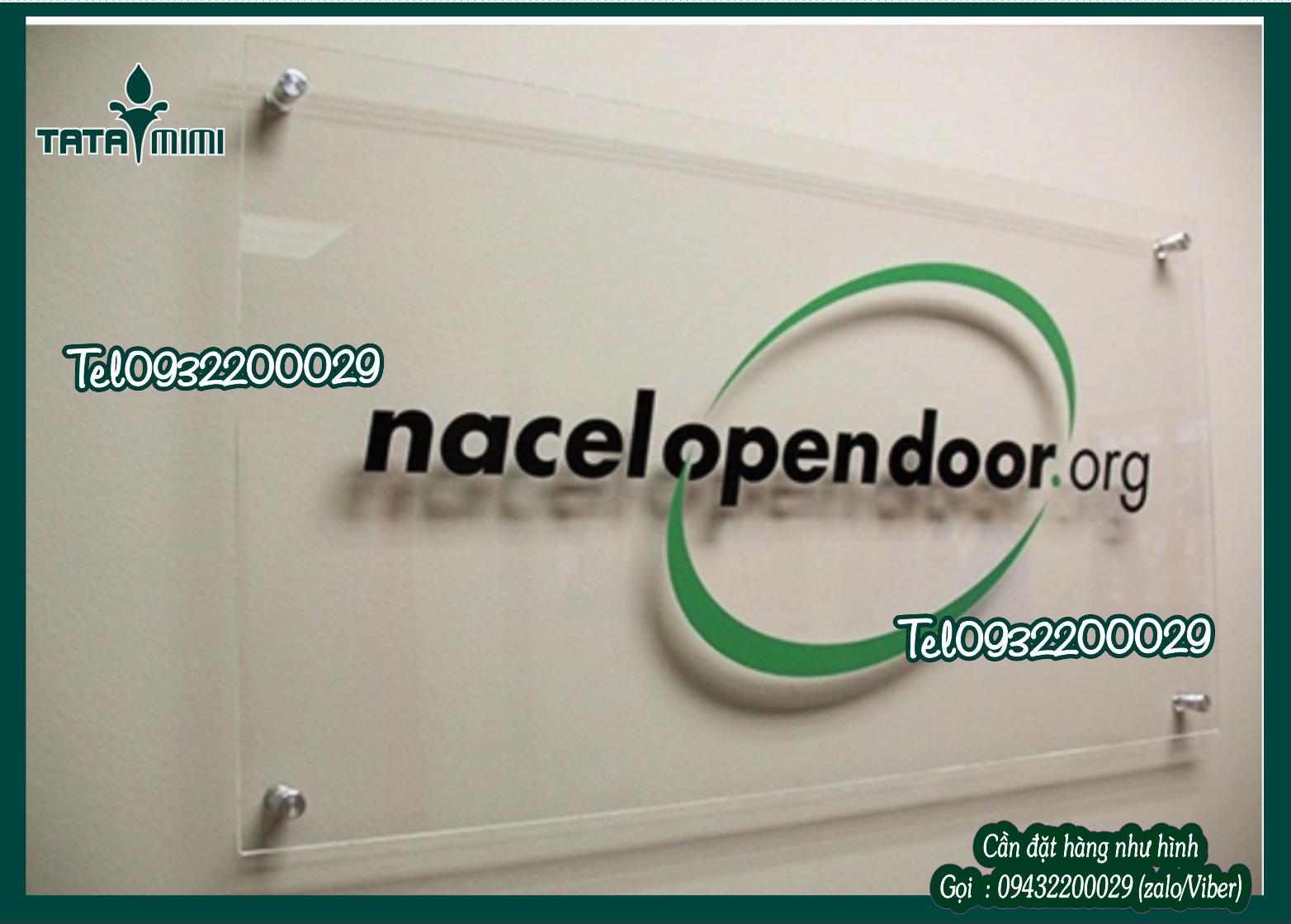 Biển công ty mica bồi decal