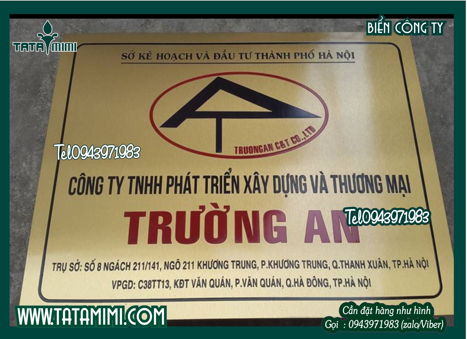 Biển công ty inox làm phẳng hay uốn hộp