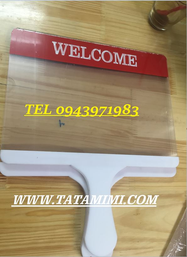 Biển đón đoàn từ mica