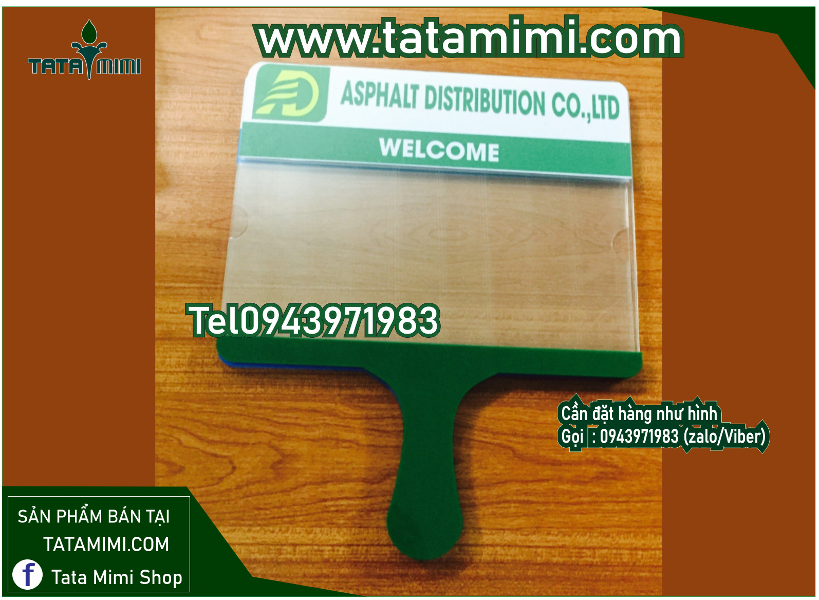 Biển cầm tay nên in logo kích thước sao