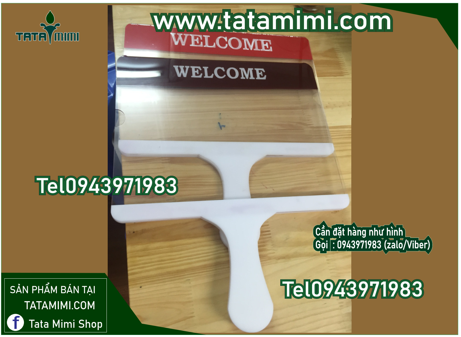 Biển đón có tay cầm và không tay cầm