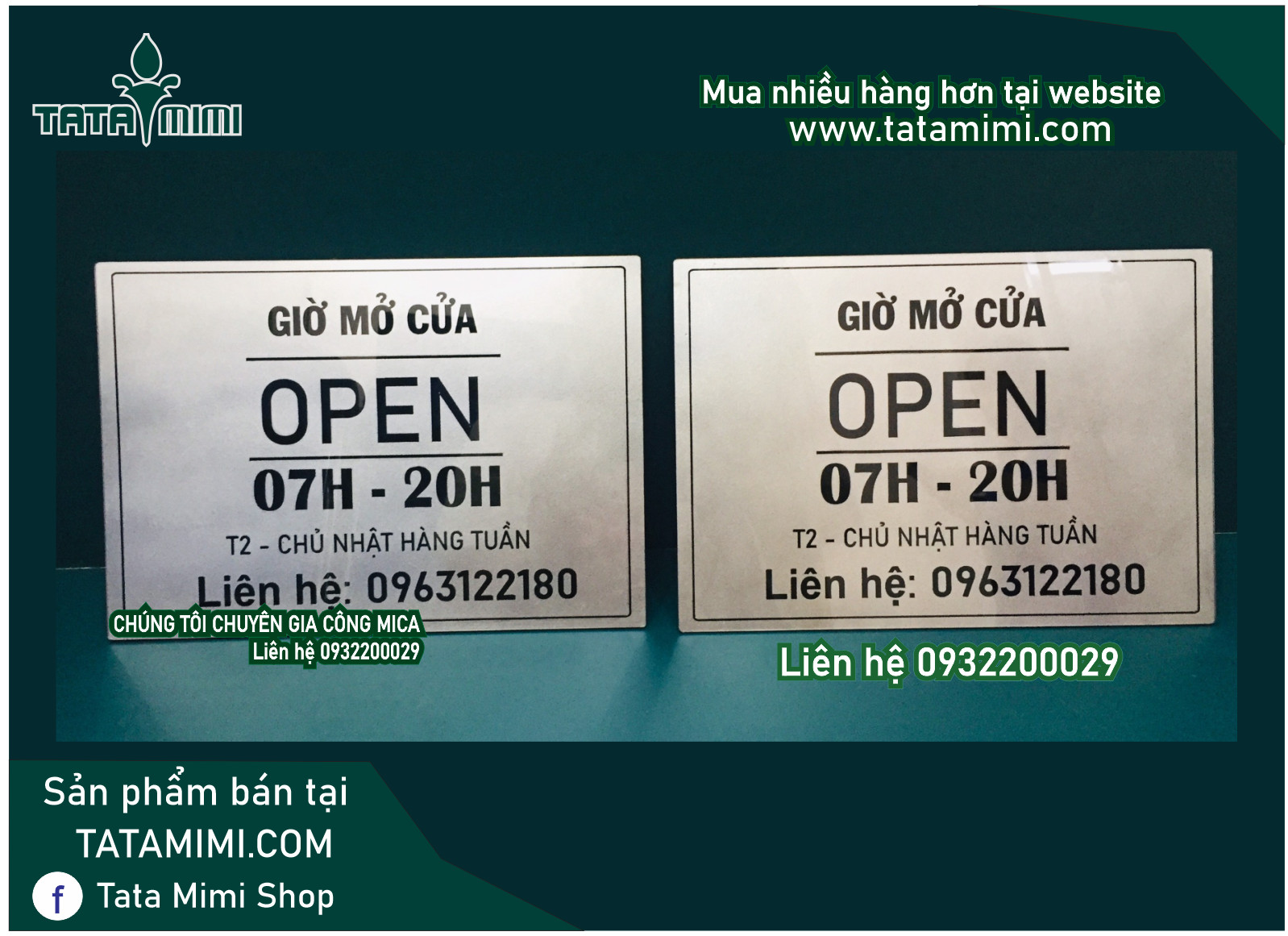Bảng opening time kèm dây xích