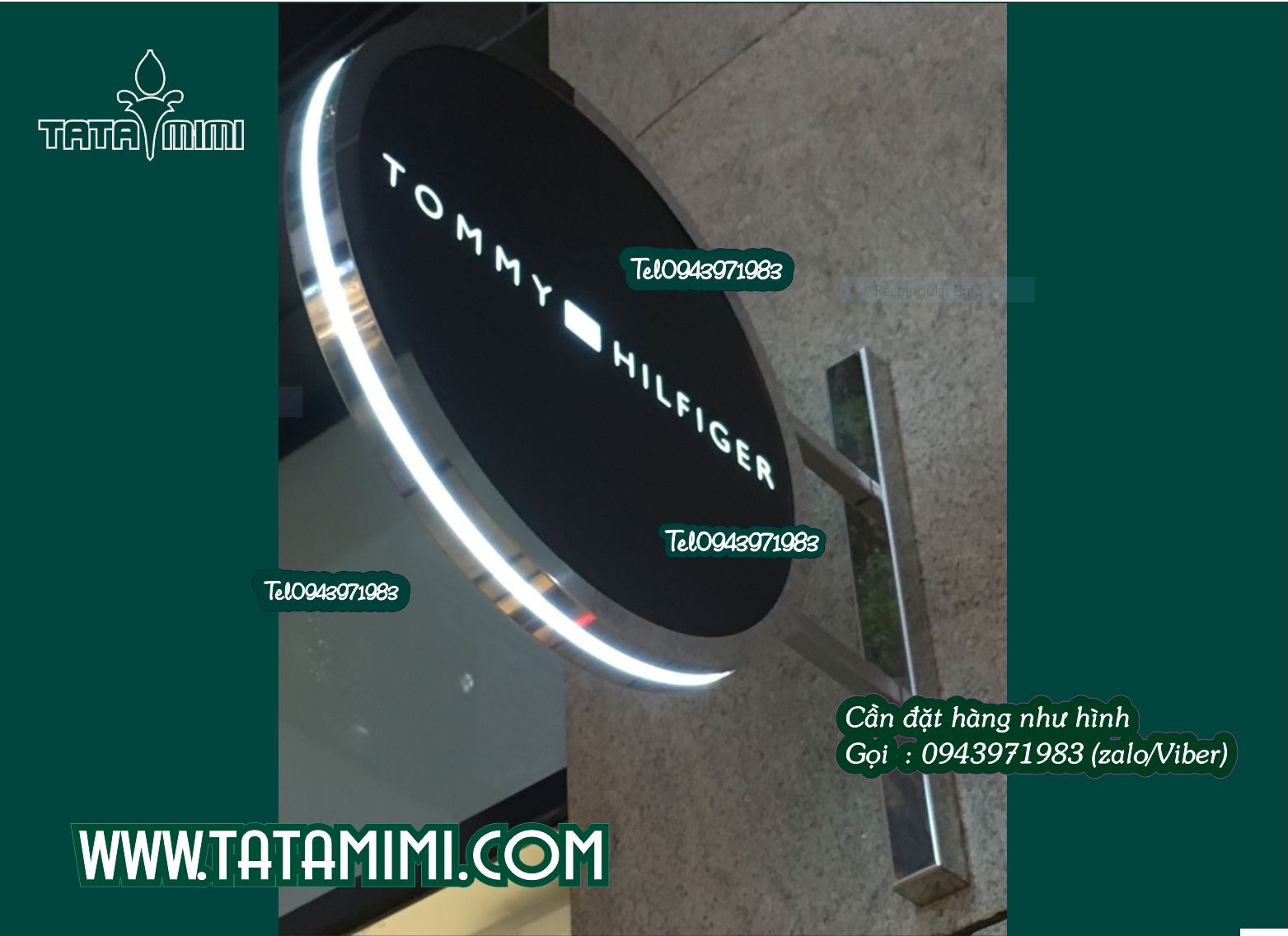 Biển quảng cáo khung nhôm có led treo ngoài trời