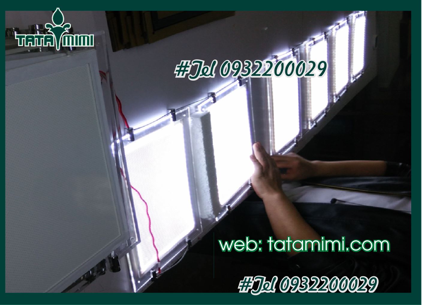 Hộp đèn mica led cafe và led trà sữa